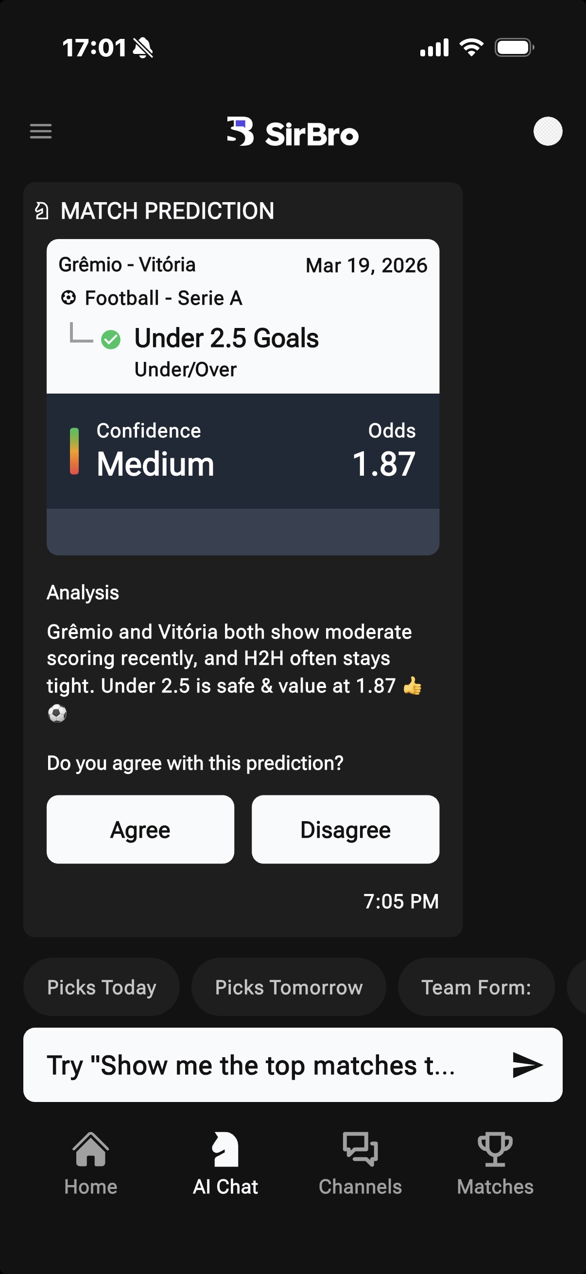 SirBro app screenshot